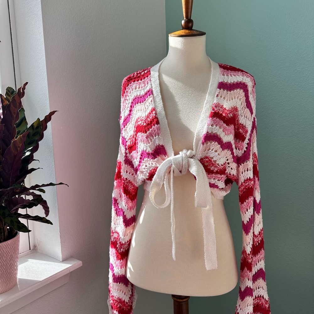 Colorful Chevron Knit Sweater